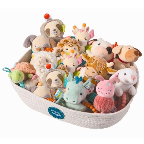 image:imageMary Meyer Taggies Soft Baby Rattle with Teether Ring and Sensory Tags 6Inches Tilly Giraffe