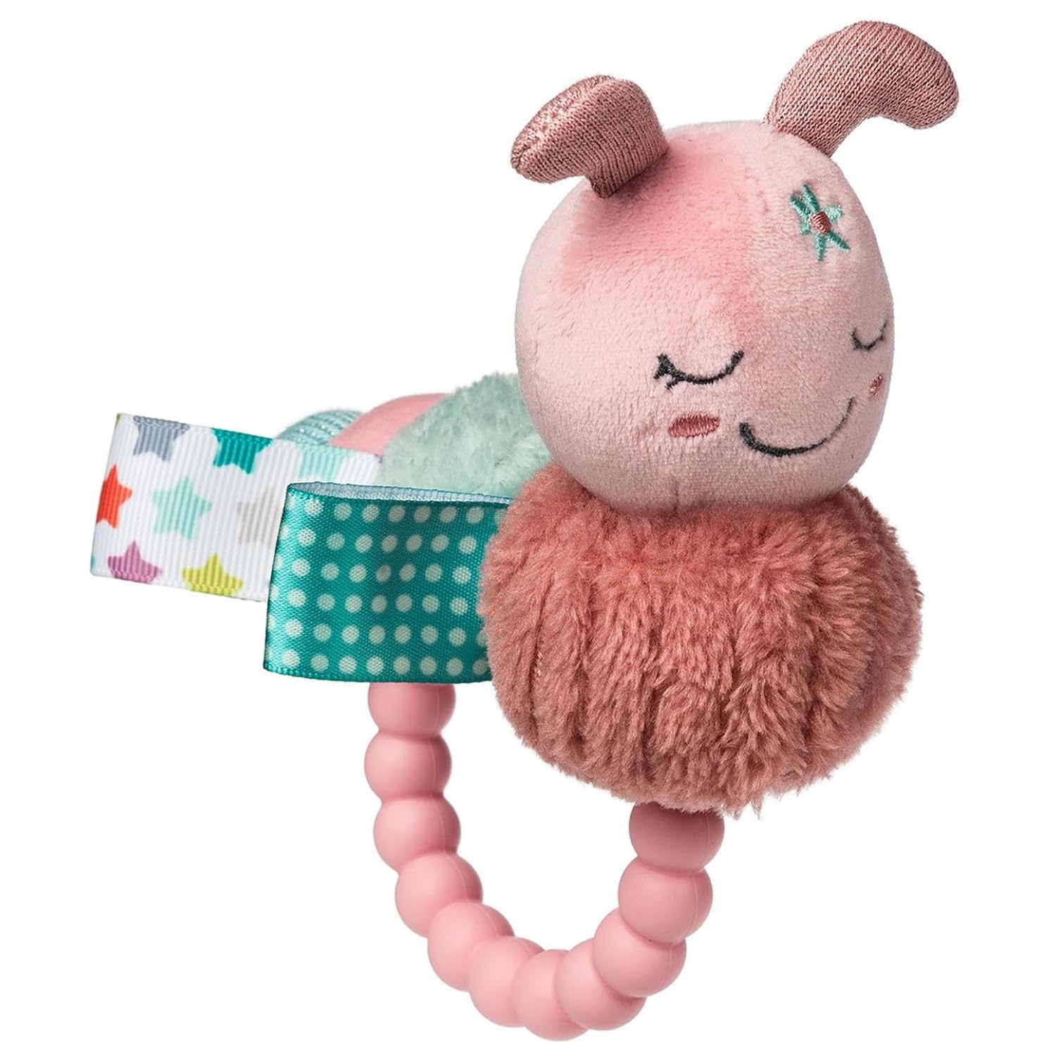 image:imageSoft Baby Rattle with Soothing Teether Ring and Sensory Tags 6Inches Drax DragonCamilla Caterpillar
