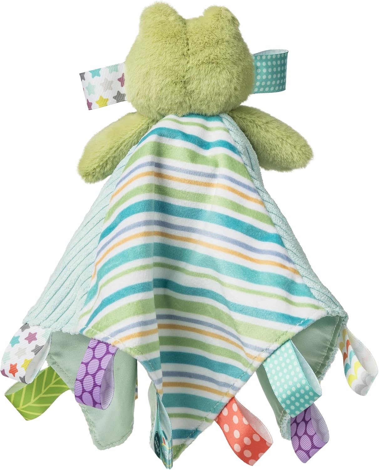 image:imageTaggies Lovey Baby amp Toddler Stuffed Animal Security Blanket Plush Soft Snuggle Toy with Sensory Tags 13 x 13Inches Green Peepers FrogGreen Peepers Frog
