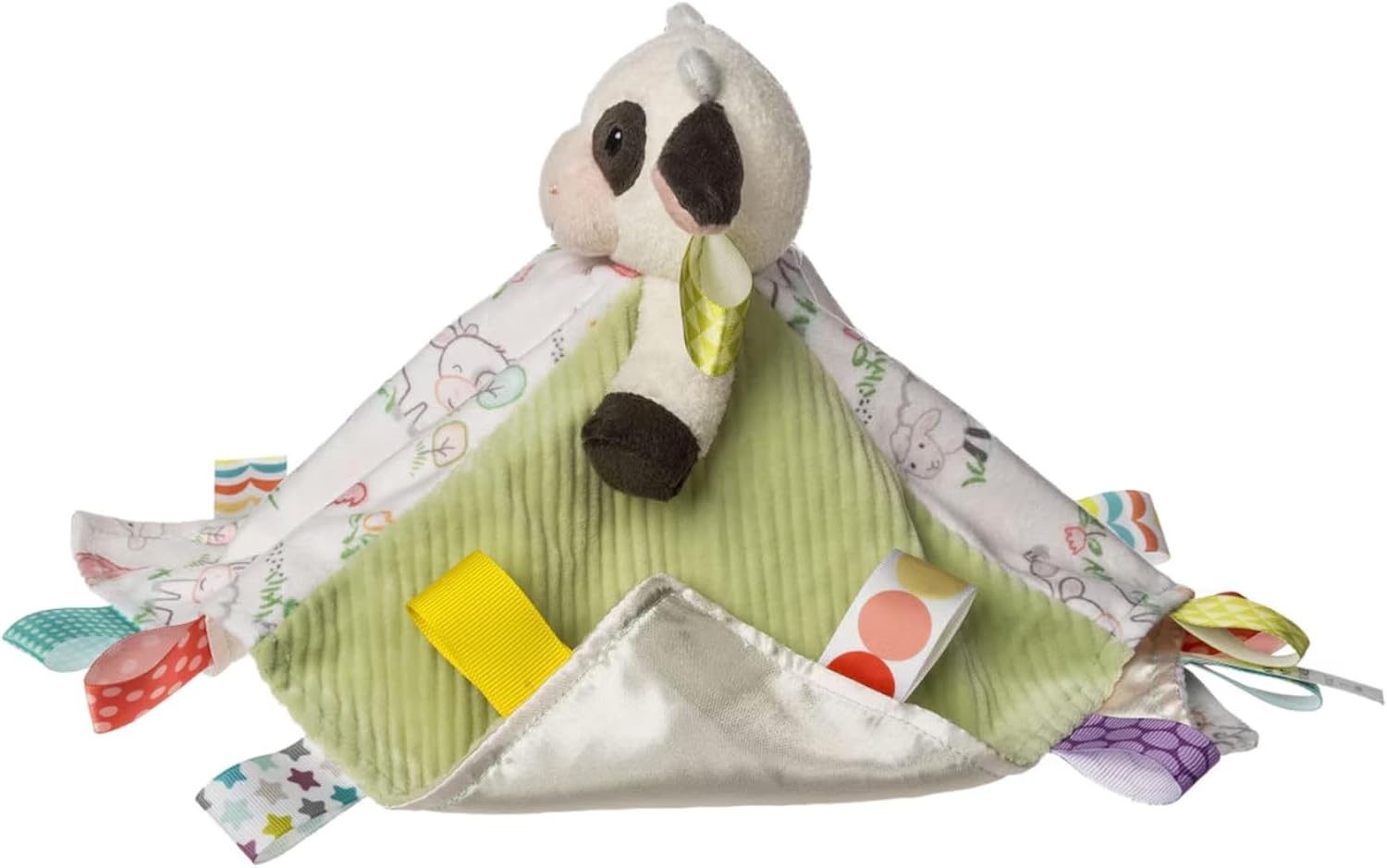 image:imageTaggies Lovey Stuffed Animal Security Blanket Plush Soft Snuggle Toy with Sensory Tags 13 x 13Inches Buttercup Cow