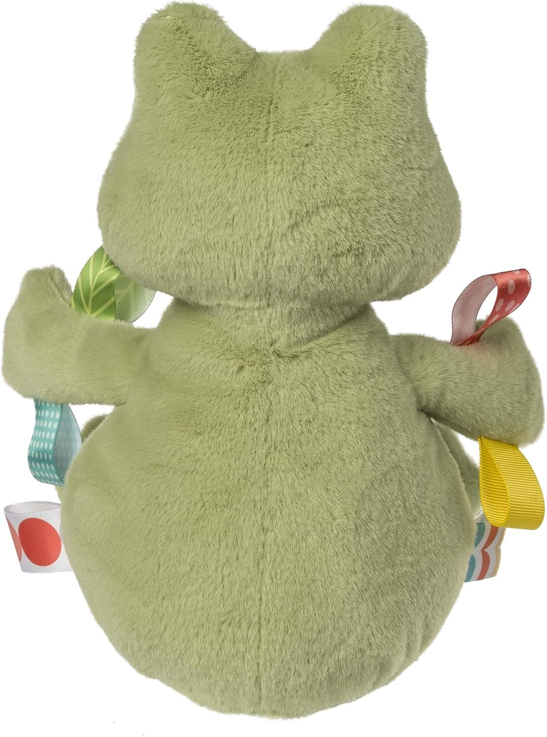 image:imageTaggies Stuffed Animal Huggable Plush Soft Toy with Sensory Tags 10Inches Yellow Dunkin DuckGreen Peepers Frog