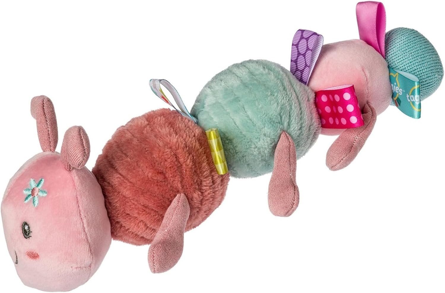 image:imageTaggies Stuffed Animal Soft Toy with Sensory Tags 10Inches Camilla Caterpillar