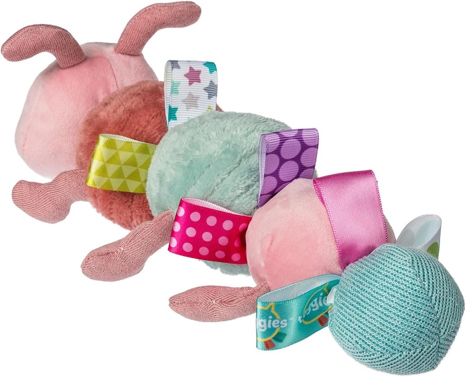 image:imageTaggies Stuffed Animal Soft Toy with Sensory Tags 10Inches Camilla Caterpillar