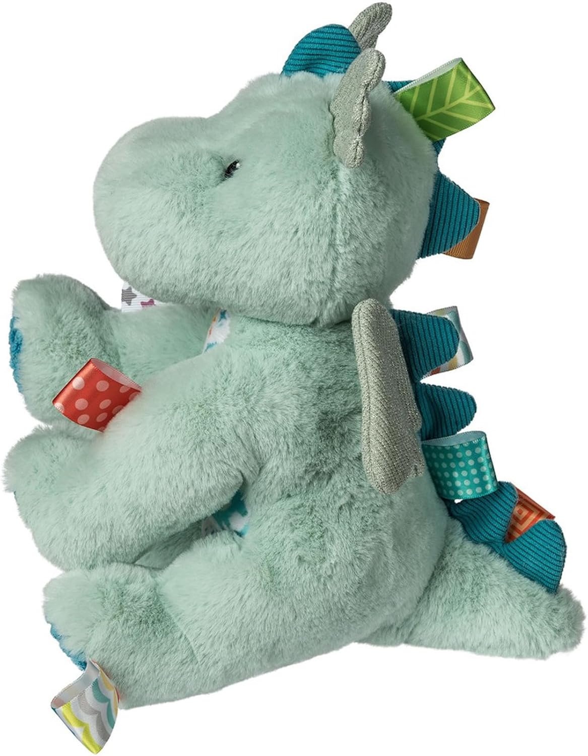 image:imageTaggies Stuffed Animal Soft Toy with Sensory Tags 9Inches MegaTaggies Drax DragonDrax Dragon