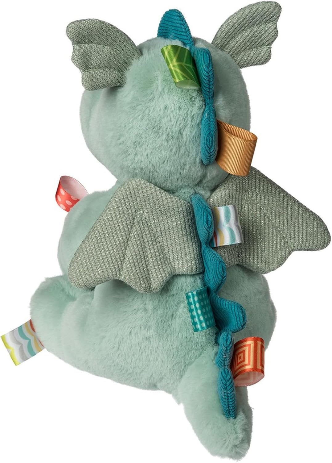 image:imageTaggies Stuffed Animal Soft Toy with Sensory Tags 9Inches MegaTaggies Drax DragonDrax Dragon