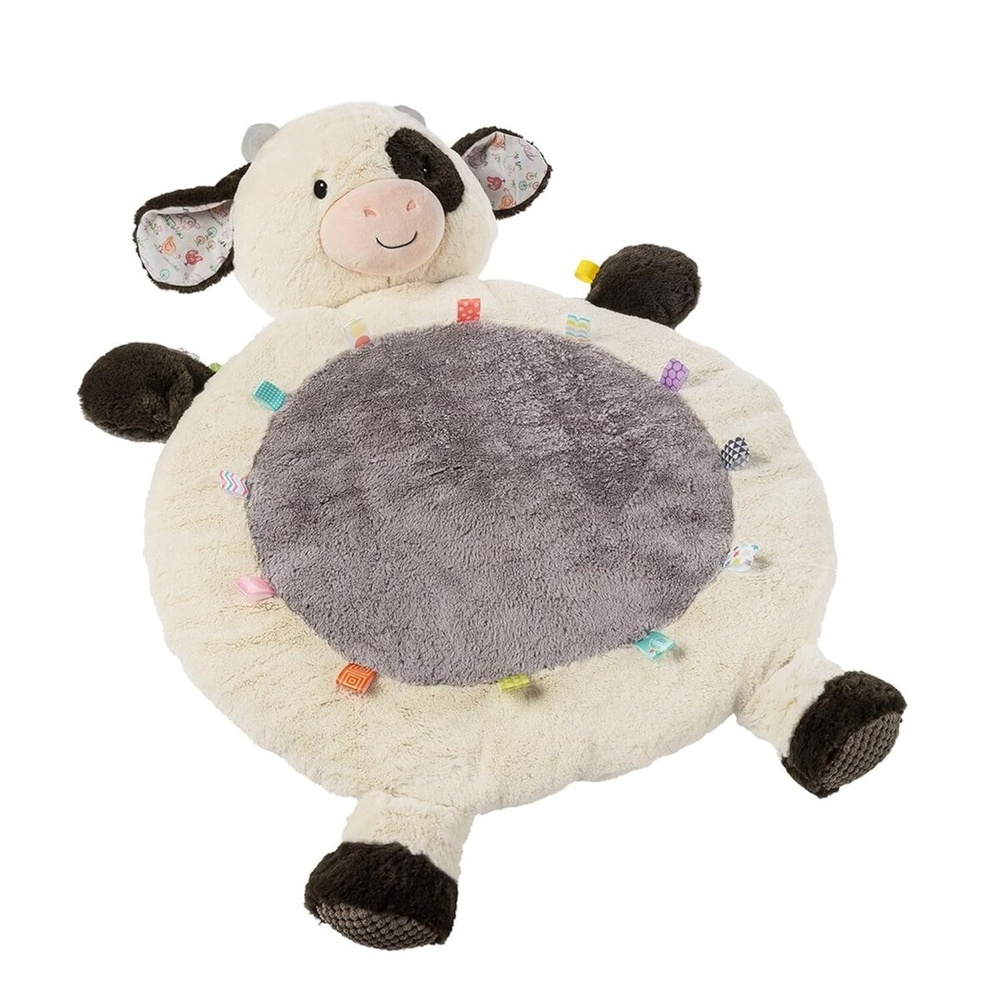 image:imageTaggies Floor Mat Tummy Time Baby Toddler Play Mats with Sensory Tags 31 x 23Inches Buttercup Cow