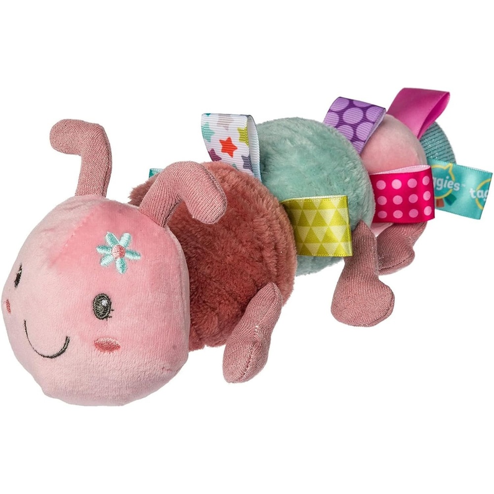 image:imageTaggies Stuffed Animal Soft Toy with Sensory Tags 10Inches Camilla Caterpillar