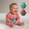 image:imageMary Meyer Baby Rattle Simply Silicone Roly Rattles 5Inches Slate Blue Teddy BearRed Clay Penguin