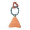 image:imageMary Meyer Baby Teether Toy Simply Silicone Teething Ring with Soft Squeaker 9Inches Heart