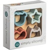 image:imageMary Meyer Baby and Toddler Toys Simply Silicone Sorting Puzzle with Bamboo Base for 12 Months Old Preschool Gifts 4 x 4Inches Animal Star Heart Shapes