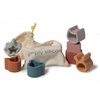 image:imageMary Meyer Baby and Toddler Toys Simply Silicone Stacking amp Sorting Shapes with Drawstring Bag for 12 Months Old Preschool Gifts 7 x 7Inches Animal Star Heart Shapes