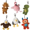 image:imageMary Meyer Bag Charm Mini Stuffed Animal ClipOn Keychain Backpack Accessory 5Inches Orange MonsterBrown Highland Cow