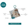 image:imageMary Meyer Crinkle Teether Toy with Baby Paper and Squeaker 6 x 6Inches Cream Giddy Up PonySparky Puppy