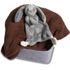 image:imageMary Meyer Lovey Soft Toy 13Inches Oatmeal BunnySilky Grey Bunny