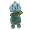 image:imageMary Meyer Pebblesaurus Lovey Soft Toy Blue Triceratops Dinosaur 13Inches