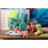 image:imageMary Meyer Pebblesaurus Stuffed Animal Security Blanket 13 x 13Inches Coral Dinosaur