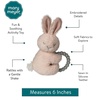 image:imageMary Meyer Soft Baby Rattle with Soothing Teether Ring 6Inches Pink Sweet Dreams Bunny