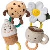 image:imageMary Meyer Sweet Soothie Soft Baby Rattle with Teether Ring 5Inches Chippy Cookie