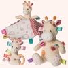 image:imageMary Meyer Taggies Soft Baby Rattle with Teether Ring and Sensory Tags 6Inches Tilly Giraffe