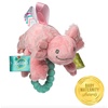 image:imageSoft Baby Rattle with Soothing Teether Ring and Sensory Tags 6Inches Drax DragonLizzy Pink Axolotl