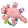 image:imageSoft Baby Rattle with Soothing Teether Ring and Sensory Tags 6Inches Drax DragonLizzy Pink Axolotl