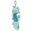 image:imageTaggies Baby Rattle with Crinkle Paper Activity Toy with Sensory Tags 9Inches Aqua Axolotl