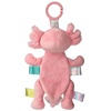 image:imageTaggies Baby Rattle with Crinkle Paper Activity Toy with Sensory Tags 9Inches Pink Axolotl