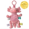 image:imageTaggies Baby Rattle with Crinkle Paper Activity Toy with Sensory Tags 9Inches Pink Axolotl