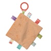 image:imageTaggies Crinkle Me Toy with Baby Paper amp Squeaker with Sensory Tags 6 x 6inches Buttercup Cow