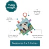 image:imageTaggies Crinkle Me Toy with Baby Paper amp Squeaker with Sensory Tags 6 x 6inches Buttercup Cow