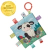 image:imageTaggies Crinkle Me Toy with Baby Paper amp Squeaker with Sensory Tags 6 x 6inches Buttercup Cow