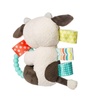 image:imageTaggies Soft Baby Rattle with Soothing Teether Ring and Sensory Tags 6Inches Buttercup Cow