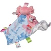 image:imageTaggies Stuffed Animal Lovey Security Blanket with Sensory Tags 13 x 13Inches Lizzy Pink Axolotl