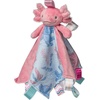 image:imageTaggies Stuffed Animal Lovey Security Blanket with Sensory Tags 13 x 13Inches Lizzy Pink Axolotl