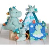 image:imageTaggies Stuffed Animal Soft Toy with Sensory Tags 9Inches MegaTaggies Drax DragonMegataggies Drax Dragon
