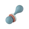 image:imageMary Meyer Baby Rattle Simply Silicone Teething Toy 5Inches Clay RedSlate Blue