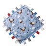 image:imageTaggies Lovey for Baby Original Comfy Security Blanket with Sensory Tags 12 x 12Inches AmericanaAmericana
