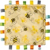 image:imageTaggies Lovey for Baby Security Blankets Original Comfy Blanket with Sensory Tags 12 x 12Inches Bumble Bees