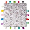 image:imageTaggies Lovey for Baby Security Blankets Original Comfy Blanket with Sensory Tags 12 x 12Inches BunniesComfy Bunnies