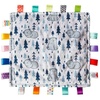 image:imageTaggies Lovey for Baby Security Blankets Original Comfy Blanket with Sensory Tags 12 x 12Inches BunniesMulti Color