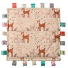 image:imageTaggies Lovey for Baby Security Blankets Original Comfy Blanket with Sensory Tags 12 x 12Inches Fawn