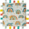 image:imageTaggies Lovey for Baby Security Blankets Original Comfy Blanket with Sensory Tags 12 x 12Inches Rainbow