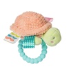 image:imageTaggies Soft Baby Rattle with Soothing Teether Ring and Sensory Tags 6Inches Tippy Turtle