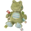 image:imageTaggies Stuffed Animal Huggable Plush Soft Toy with Sensory Tags 10Inches Yellow Dunkin DuckGreen Peepers Frog