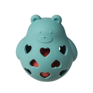 image:imageMary Meyer Baby Rattle Simply Silicone Roly Rattles 5Inches Slate Blue Teddy BearSlate Blue Teddy Bear