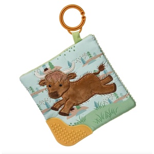 image:imageMary Meyer Crinkle Teether Toy with Baby Paper and Squeaker 6 x 6Inches Cream Giddy Up PonyHetty Highland Cow