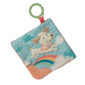 image:imageMary Meyer Crinkle Teether Toy with Baby Paper and Squeaker 6 x 6Inches Cream Giddy Up PonyTan Dancing Dachshund
