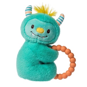 image:imageMary Meyer Soft Baby Rattle with Soothing Teether Ring 6Inches Mookie Monster