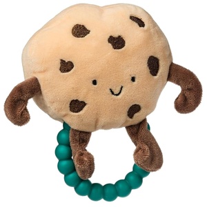 image:imageMary Meyer Sweet Soothie Soft Baby Rattle with Teether Ring 5Inches Chippy Cookie