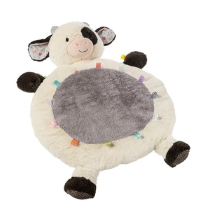 image:imageTaggies Floor Mat Tummy Time Baby Toddler Play Mats with Sensory Tags 31 x 23Inches Buttercup Cow
